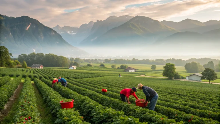 High-Paying Switzerland Fruits Field Work Helper Job: Earn Up to 7000 AED Monthly